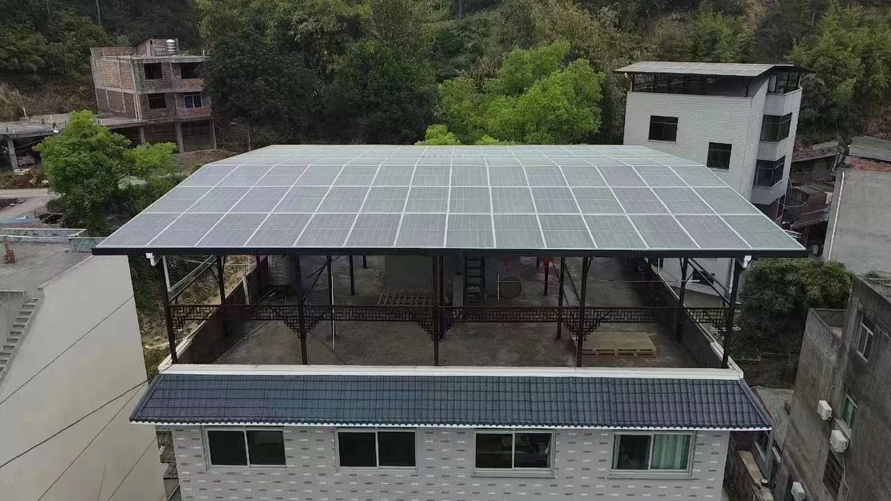 黄山15kw+10kwh自建别墅家庭光伏储能系统